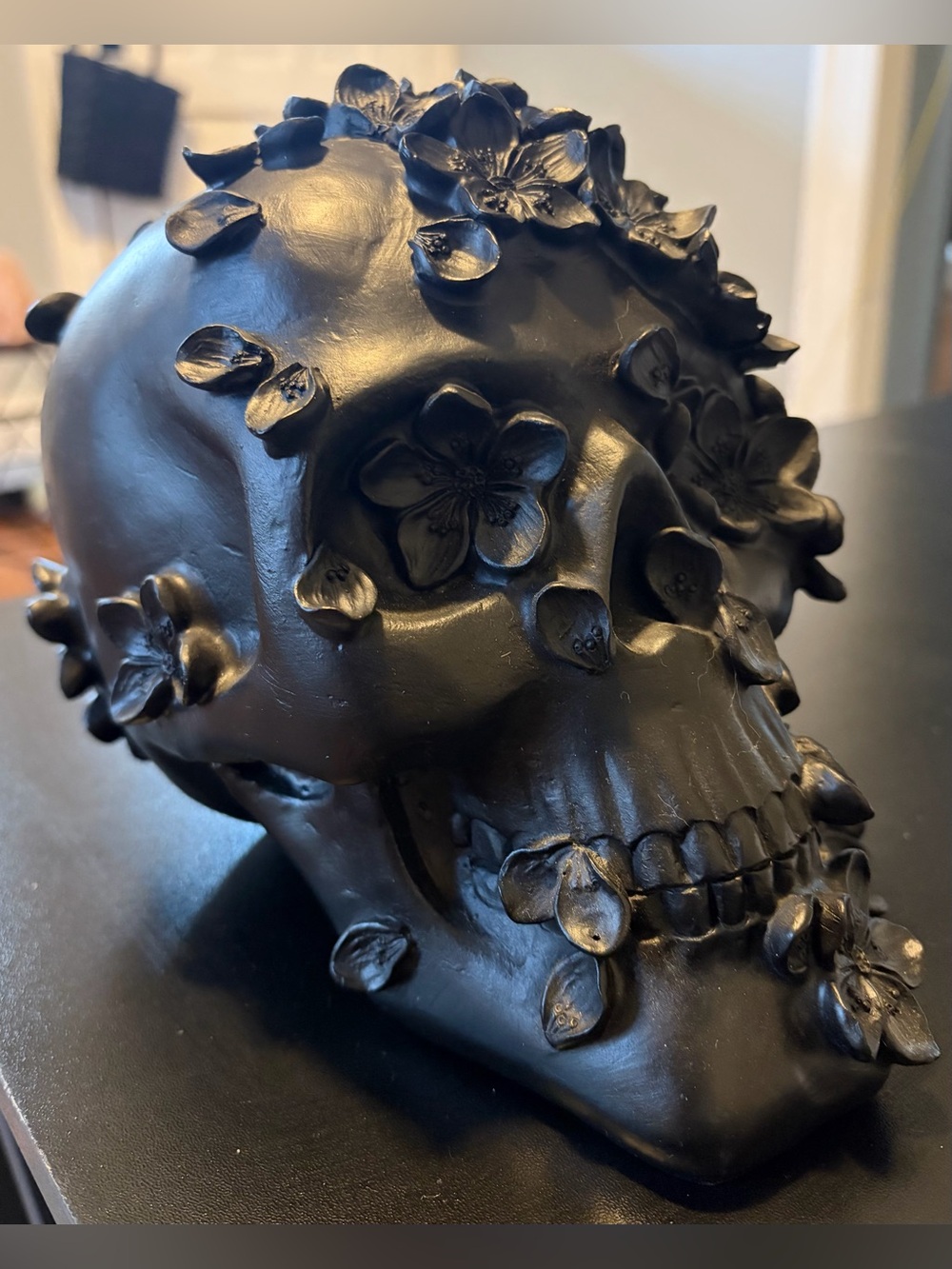 Skull Head With Flowers